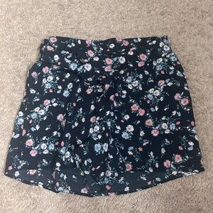 Floral Print Skirt